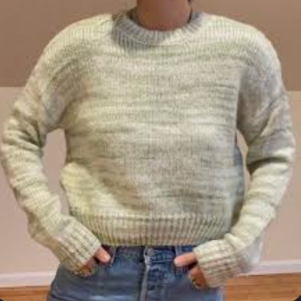 Kendall & Kylie Cropped Smear Dye Sweater